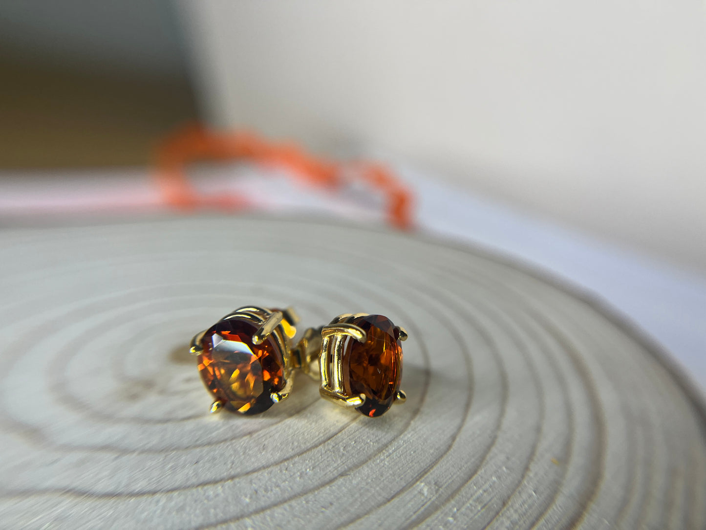 Radiant Tangerine Garnet Earrings18k Gold – The 18. Collection
