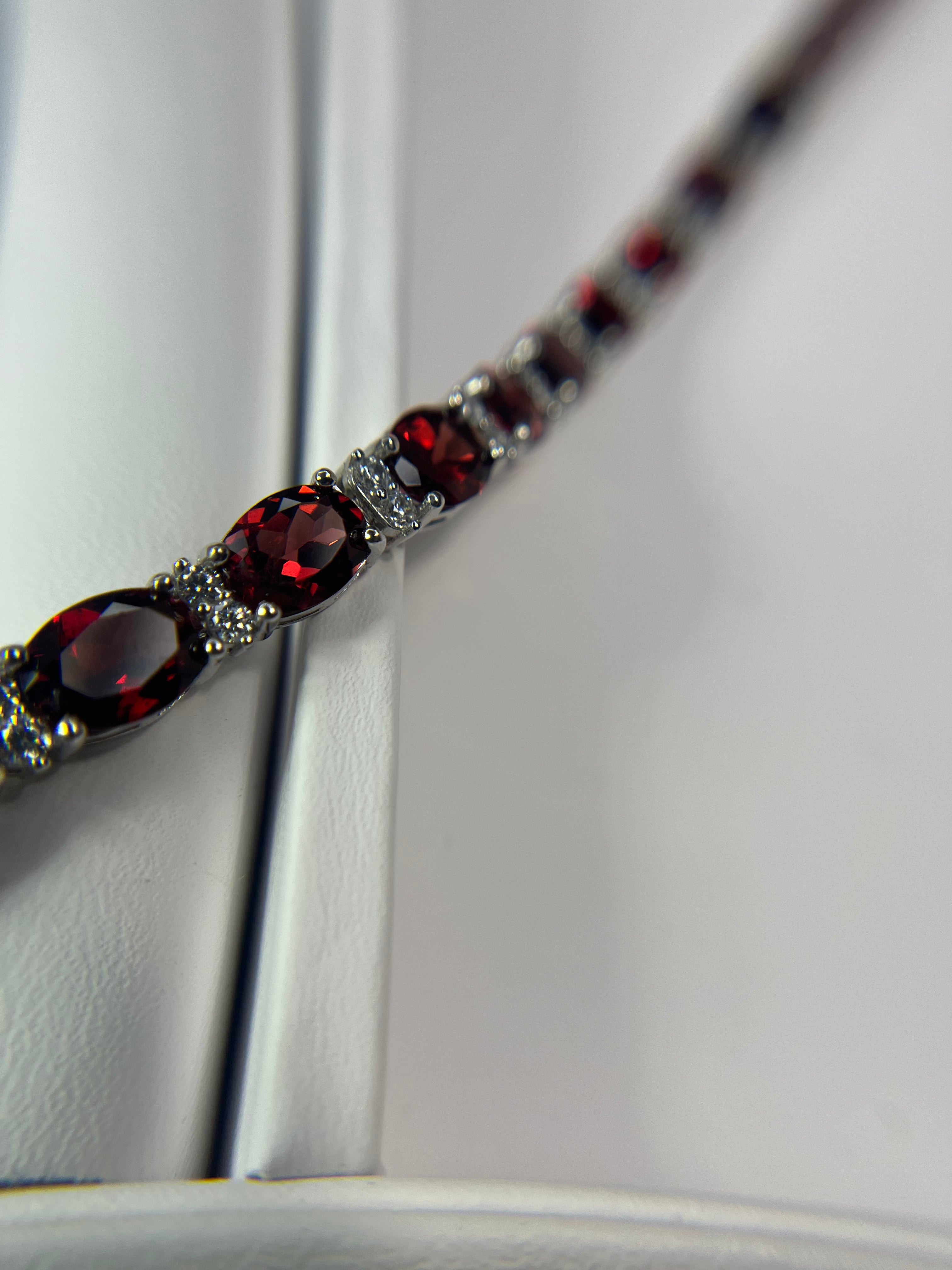 Spectacular Vivid Red Rhodolite Garnet Bracelet