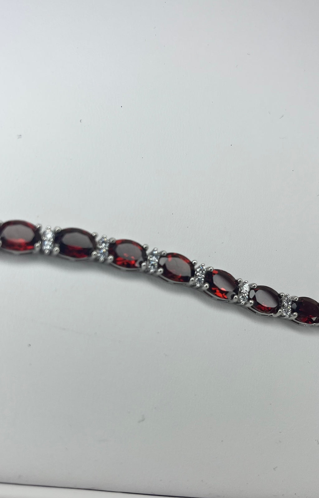 Spectacular Vivid Red Rhodolite Garnet Bracelet