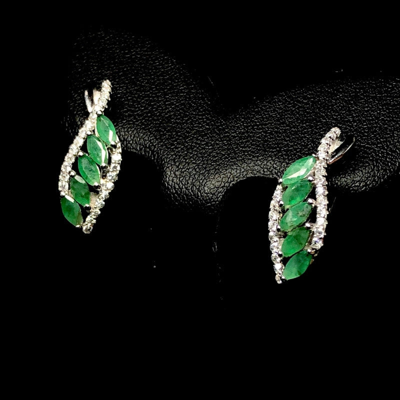 Stylish Emerald Earrings