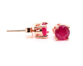 Eye-Catching Ruby Studs!