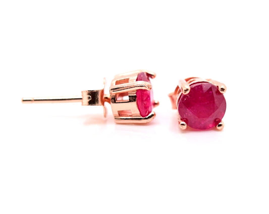 Eye-Catching Ruby Studs!