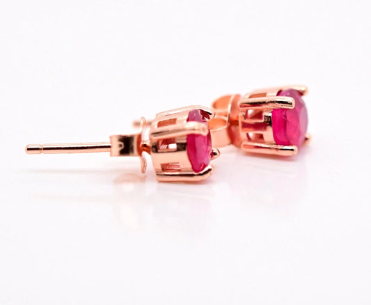Eye-Catching Ruby Studs!